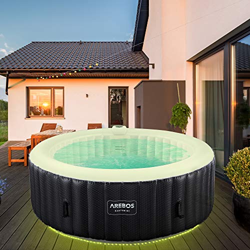 SPA Gonflable Arebos - Santorini rond avec LED